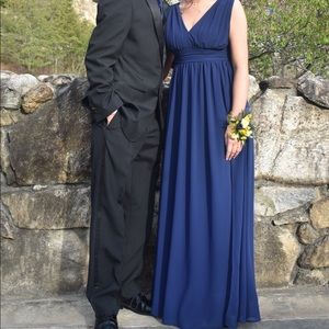 Navy blue prom dress